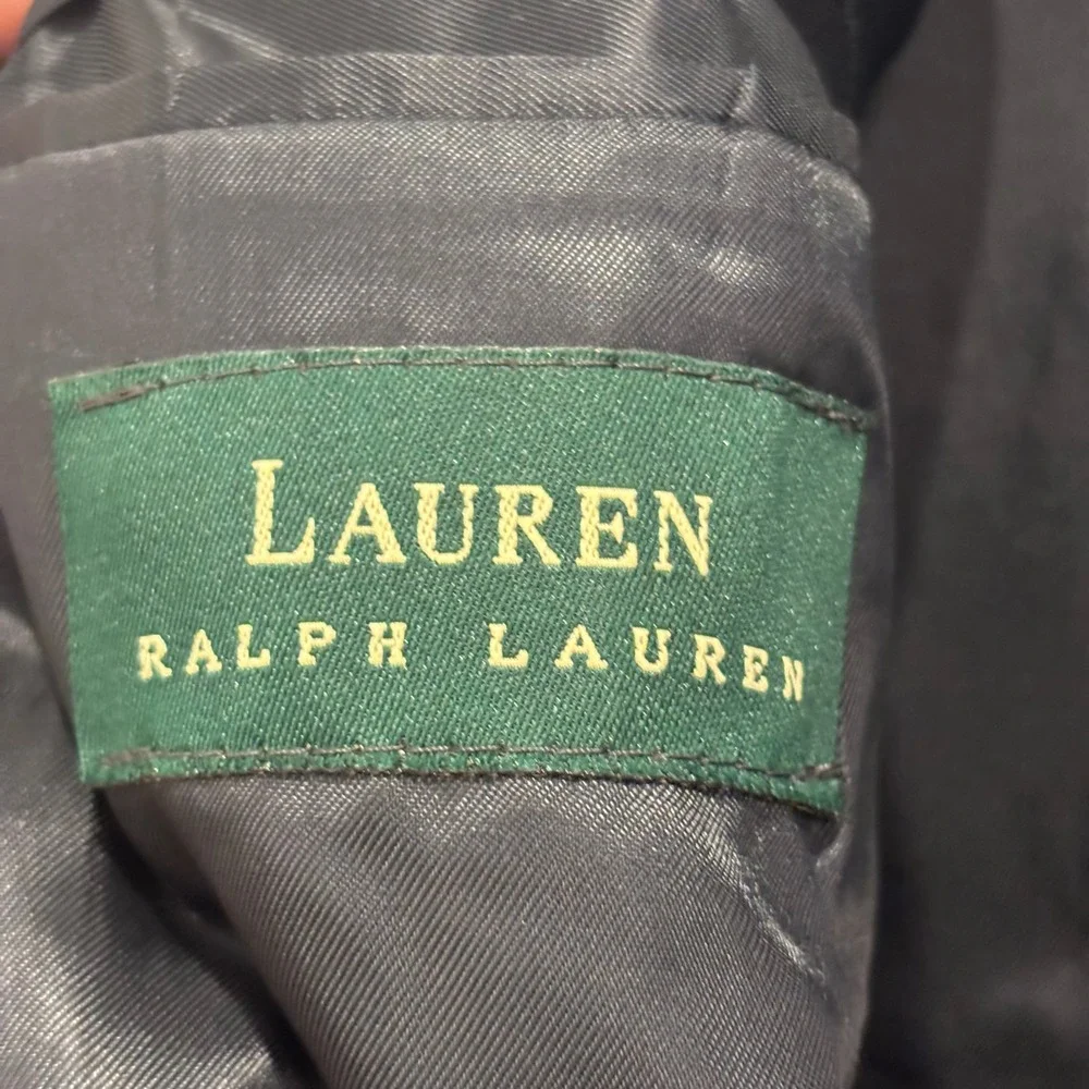 Lauren Ralph Lauren Mens Navy Blue Pure New Wool Blazer Sport Coat 41R L502569H